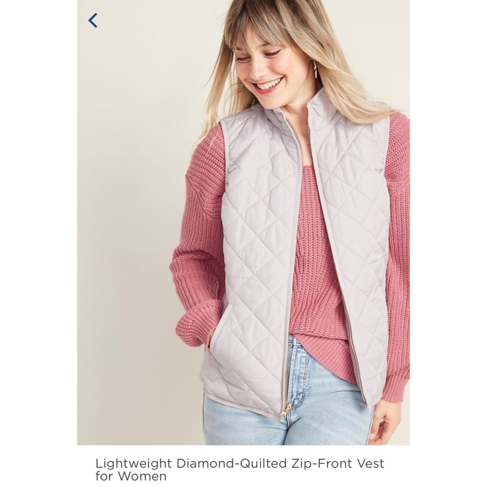 🌸🌸NWOT Quilted-Diamond Old Navy Vest